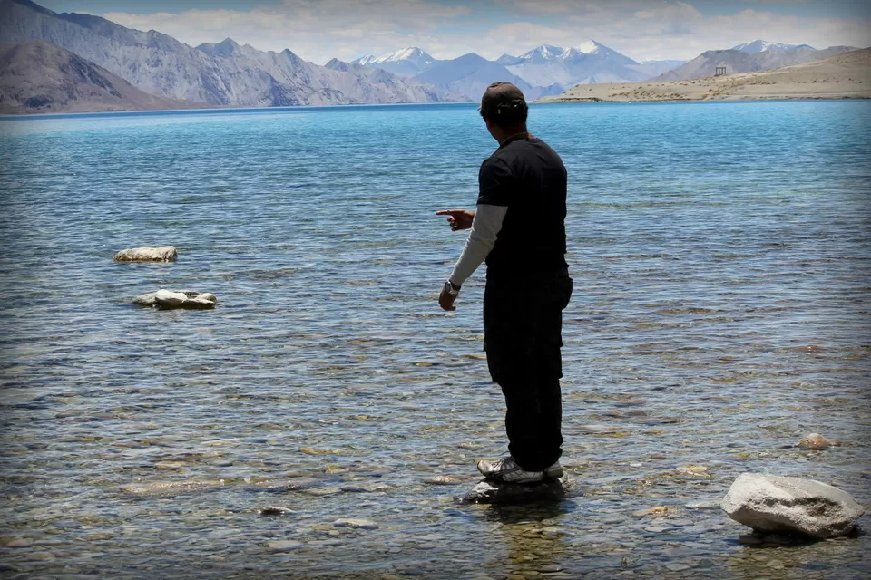 Photo of Pangong Lake by Abhishek Saha