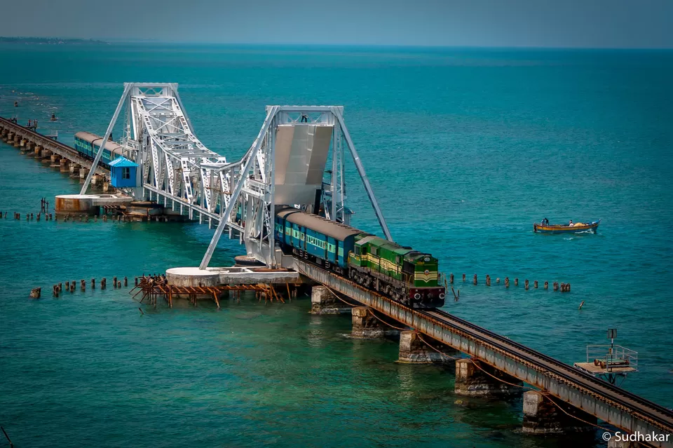 Photo of Pamban Bridge, Pamban, Tamil Nadu, India by Ayushee Chaudhary