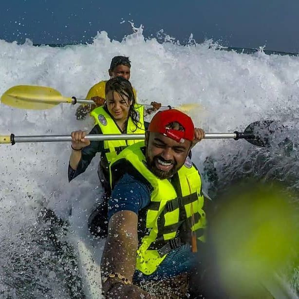 Photo of Surfing on A Kayak - Something new at vizag by Khiskabanda