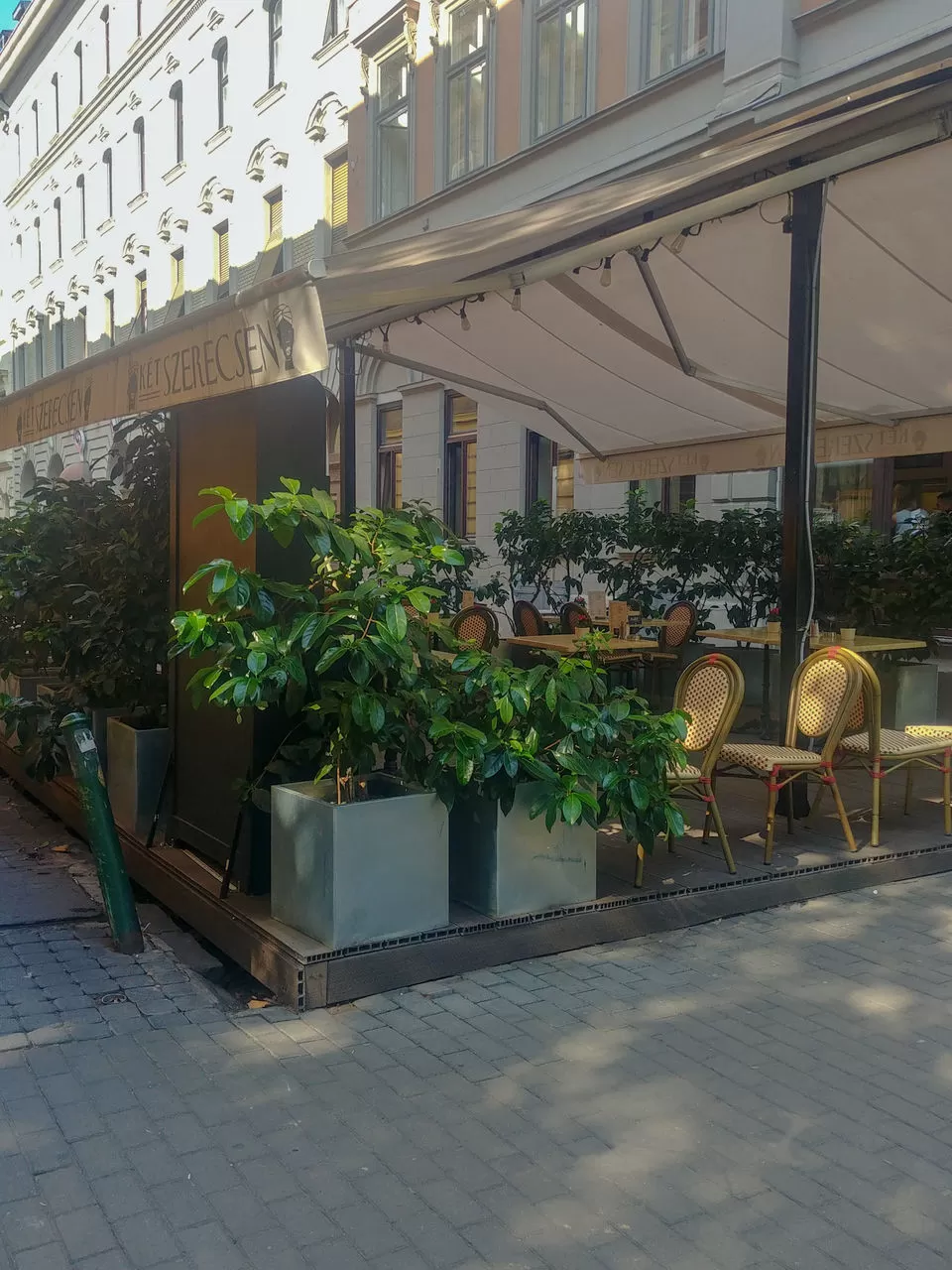Photo of Budapest, Két Szerecsen, Nagymező Street, Hungary by Boy with a ball