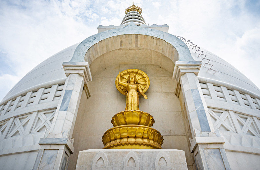 Photo of विश्व शांति स्तूप, Vishwa Shanti Stupa Road, Rajgir, Bihar, India by Hitendra Gupta