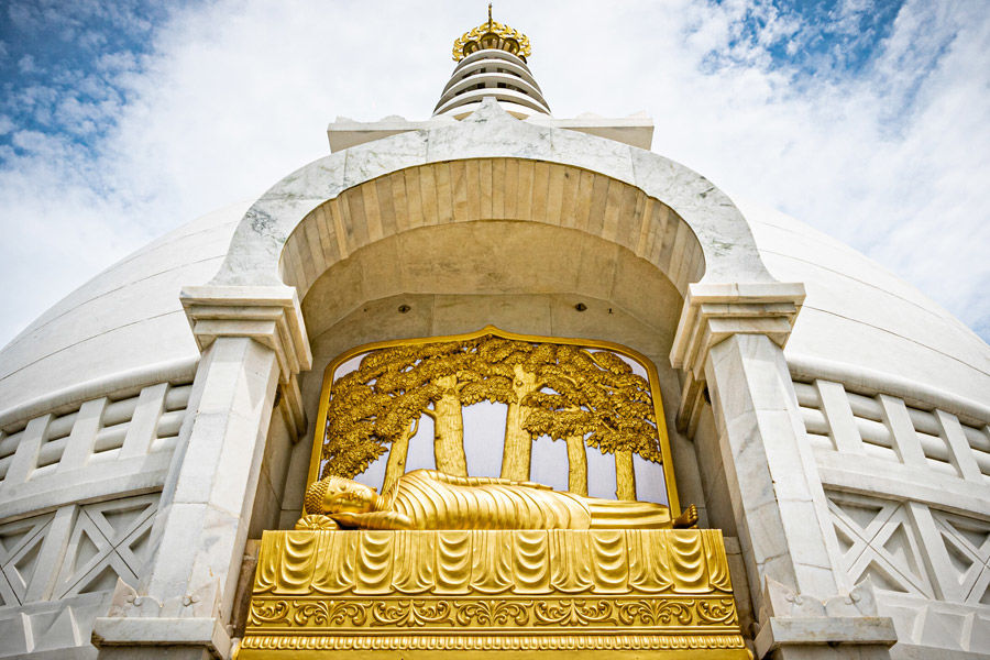 Photo of विश्व शांति स्तूप, Vishwa Shanti Stupa Road, Rajgir, Bihar, India by Hitendra Gupta