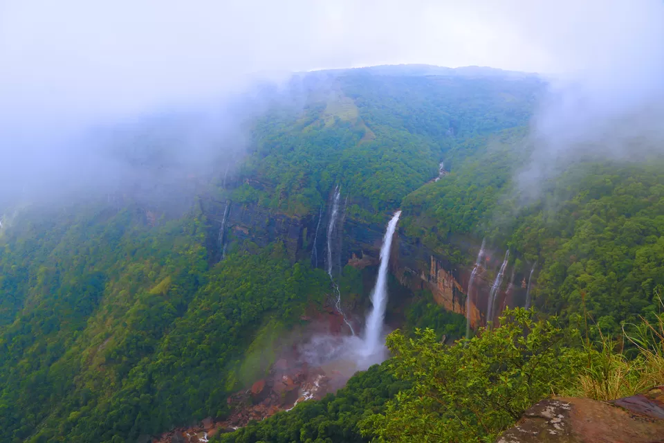 Photo of nohkalikai falls top viewpoint, Cherrapunjee, Meghalaya, India by anila