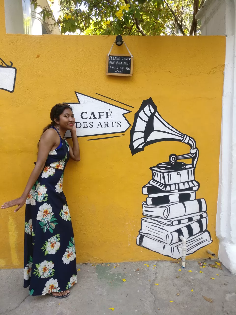 Photo of Cafe des Arts, Suffren Street, White Town, Puducherry, India by anila