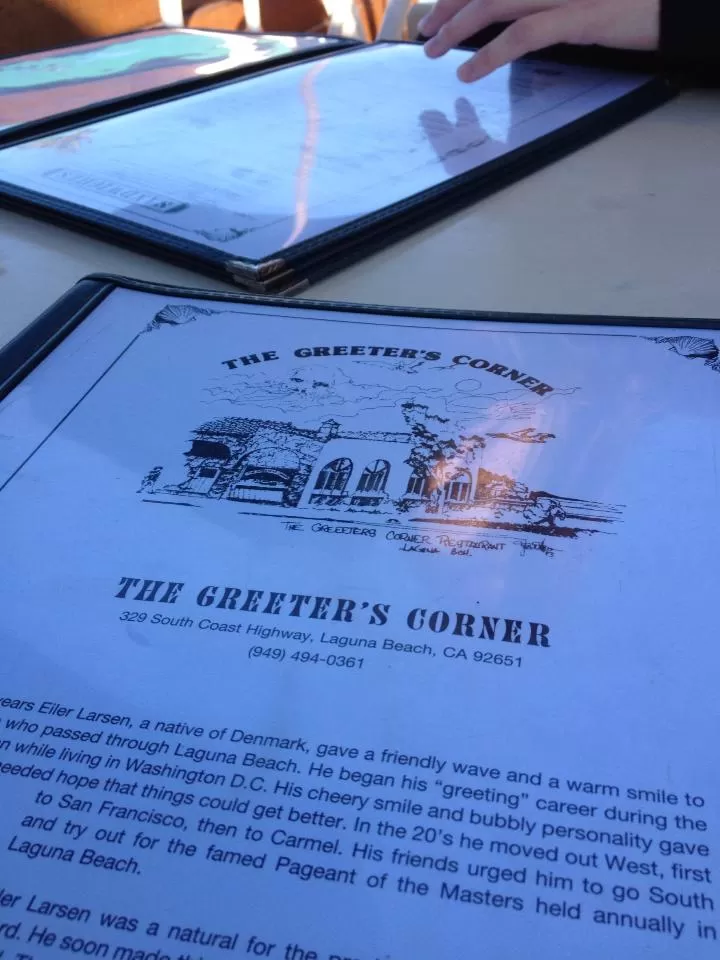 Photo of Greeter's Corner Restaurant, South Coast Highway, Laguna Beach, CA, United States by Daisy