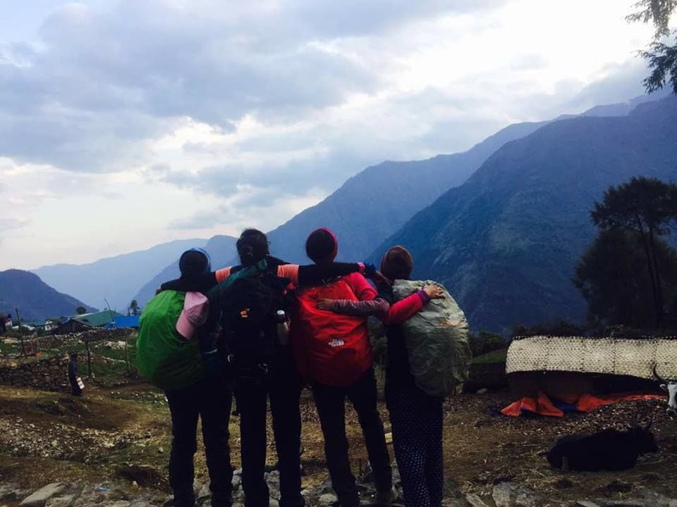 Photo of Everest Base Camp: Peeking through the clouds is the tip of a humongous experience called #Everest 5/5 by Anushri Pawar