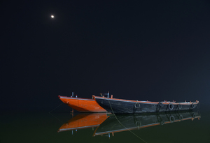 Night Photography At Varanasi