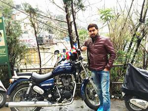 Mcleodganj on my Royal Enfield Thunderbird from Gurgaon weekend Trip