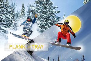 Plank Or Tray- Snow Boarding : Skiing