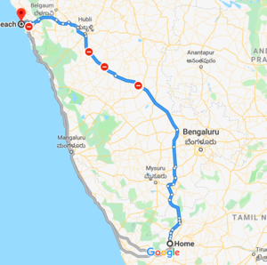 Bike ride to Goa for Scuba diving