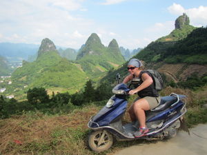Scooter adventure in Yangshuo, China