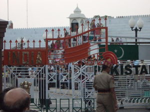 Wagah Border - between India and Pakistan!