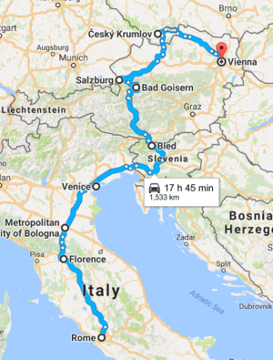 Backpacking from Rome to Vienna - Part 1