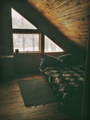 I'd love to have a small cabin in the woods...!