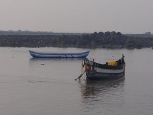 Two ruined guards of Mumbai Harbour