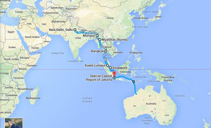 India to Australia: Without Planes or Plans!