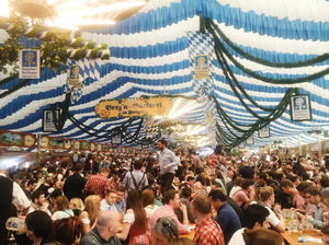Missing out on Oktoberfest? Don't you worry, Frülingsfest is there.