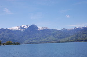 Three cheers for three white peaks!! Swiss Alps through my eyes