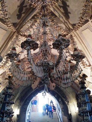 Bone Chilling Church at Kutna Hora, Czech Republic