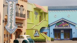 Behind the sets of Ramoji Film City, Hyderabd
