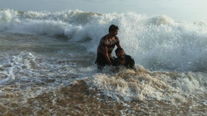 Gokarna Beach Trek - Relaxing in Paradise, Chanting OM, and looking at HalfMoon