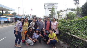 Group of girls at Pondicherry