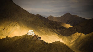 A day out at Potala Modeled palace , Namgyal Tsemo Gompa and Fort, Leh, Ladakh Region.