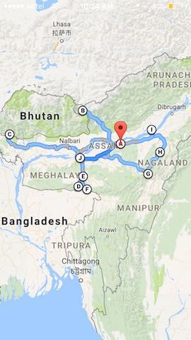 Biking across North east