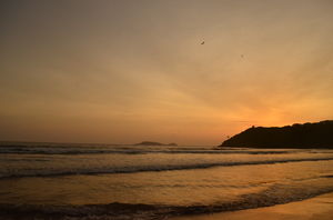Enjoy the sunset at this off the radar beach in Goa