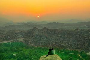 The Sunrise at Hampi