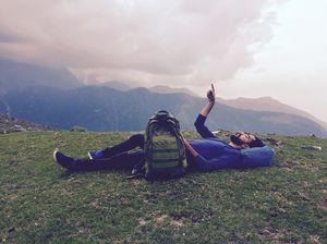 I trek so high & touch the Sky - #Triund