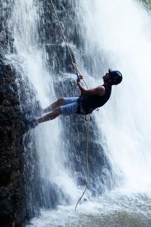 Waterfall Rappelling & Flying Fox at Canyon Valley