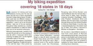 10516kms, 18 Days, 18 States on Mahindra Mojo