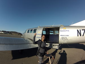 Diving into nature's lap 13,000ft above Pacific Ocean #adventureactivity