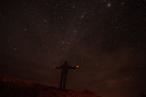 Desert Safari:We are a tiny speck in the universe,a little particle of dust to the aliens