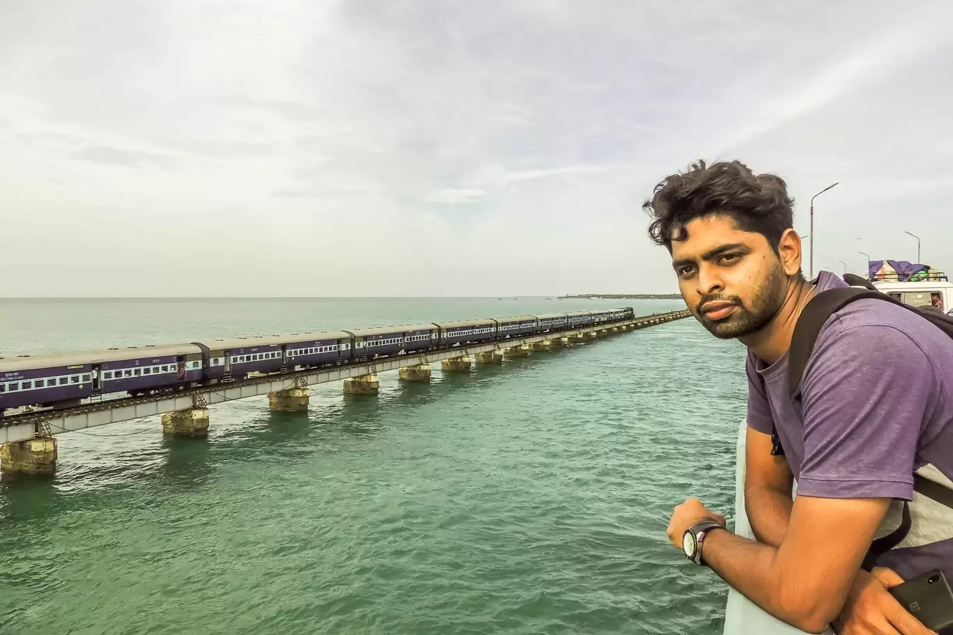 Photo of Pamban Palam By Ebin Ephrem Elavathingal