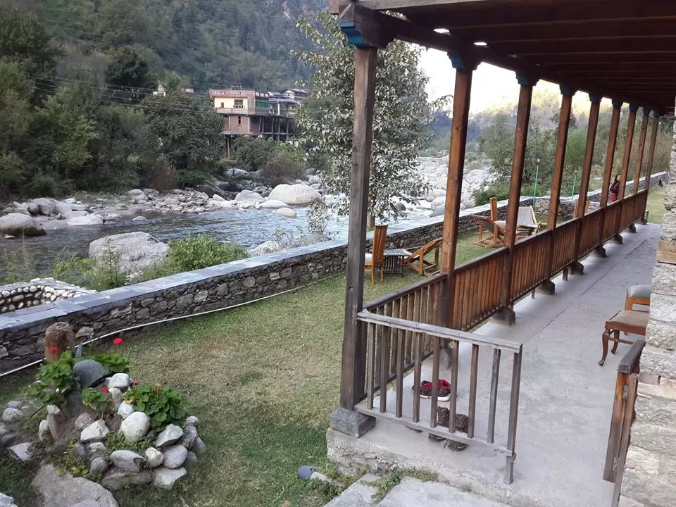 Photo of Blue House By The River, Teerthan Valley, Himachal Pradesh, India By Rajiv Tewari