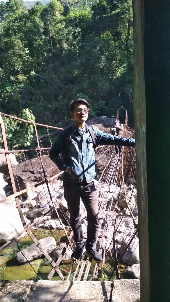 Photo of Jingkieng Nongriat Double Decker Living Root Bridge By vikash rava