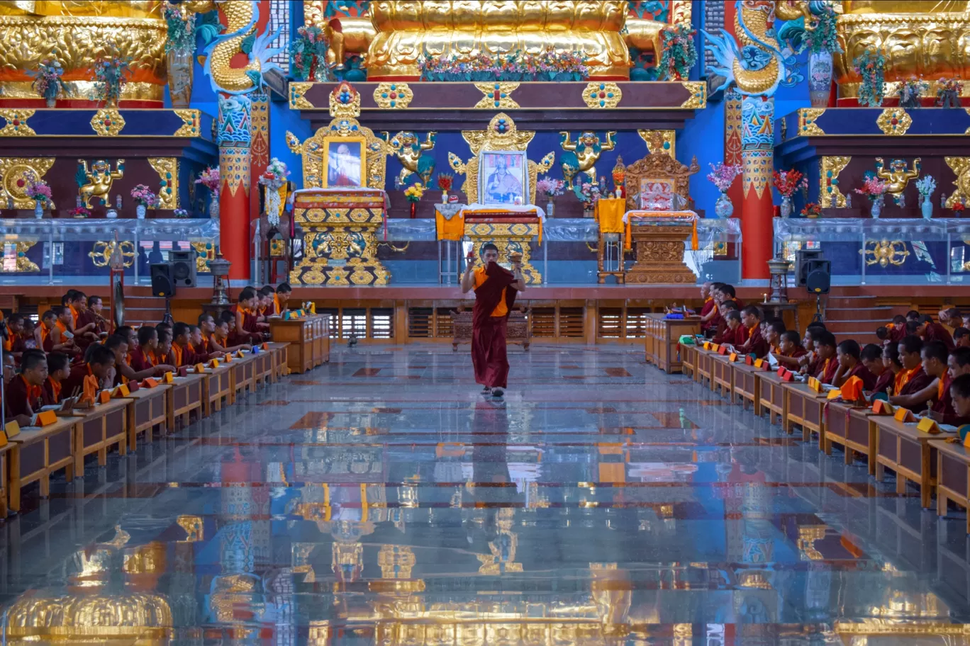 Photo of Namdroling Monastery Golden Temple By Alan Paul Jaxon
