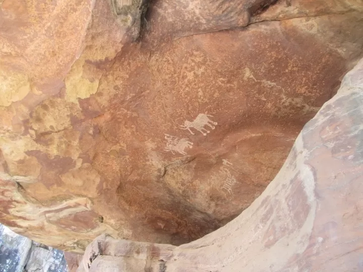 Photo of Bhimbetka rock shelters By Dr. Yadwinder Singh 