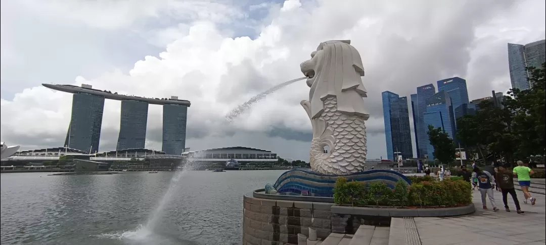 Photo of Merlion Park By Dr. Yadwinder Singh 