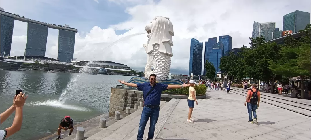 Photo of Merlion Park By Dr. Yadwinder Singh 