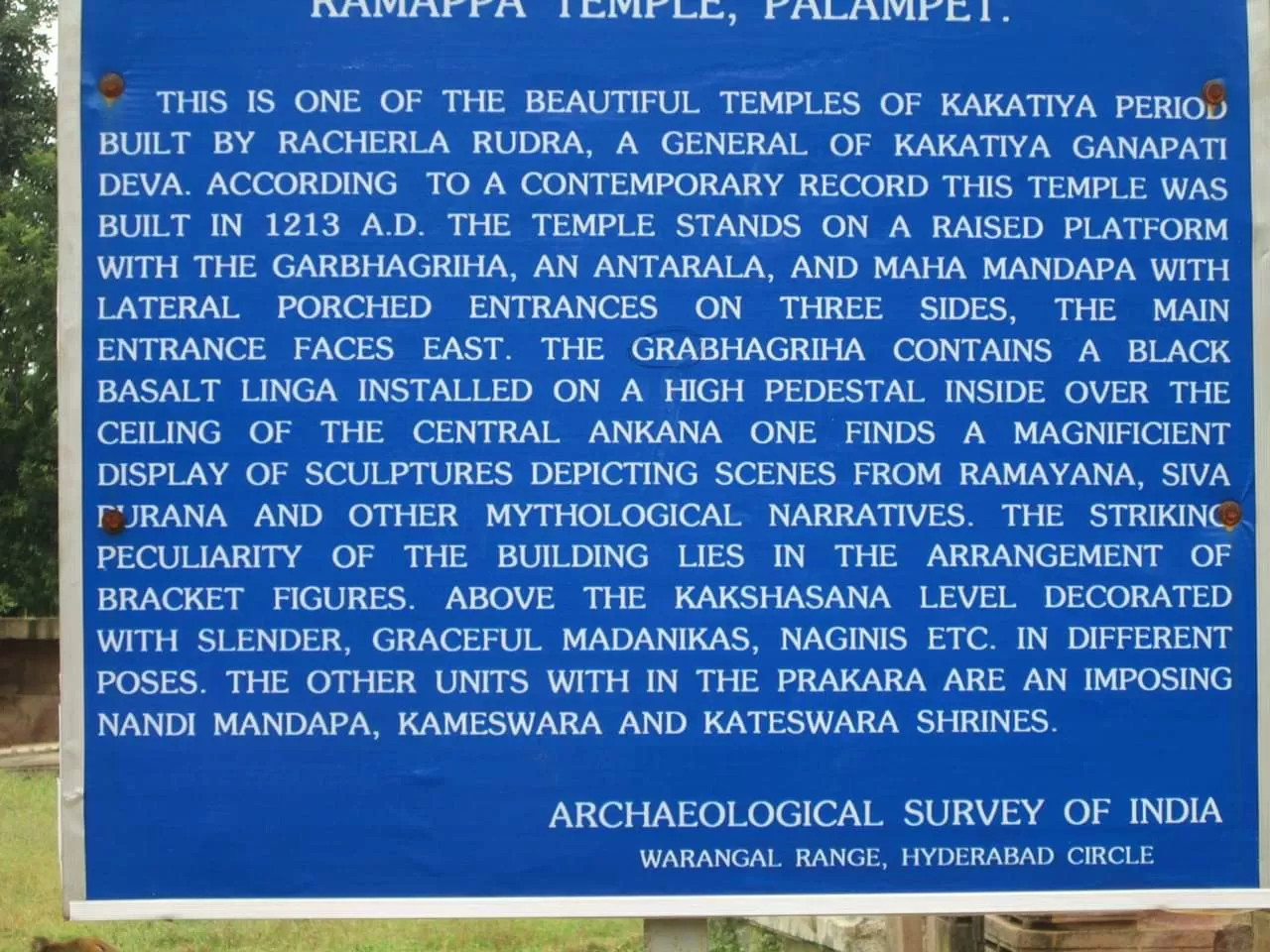 Photo of Ramappa Temple By Happyman Sadman But Freeman