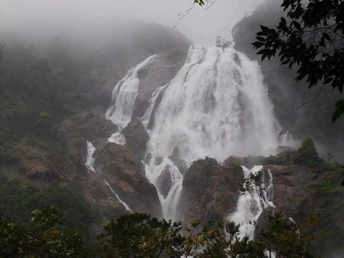Photo of Dudhsagar Falls Railway Bridge By Bitesoftravelbug