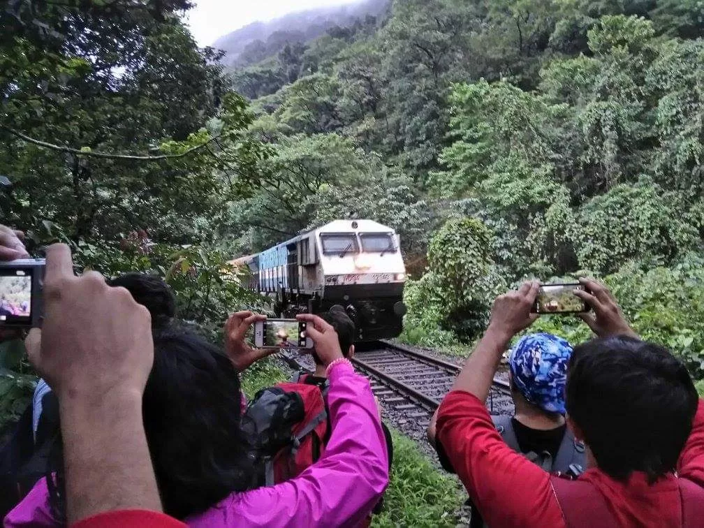 Photo of Dudhsagar Falls Railway Bridge By Bitesoftravelbug