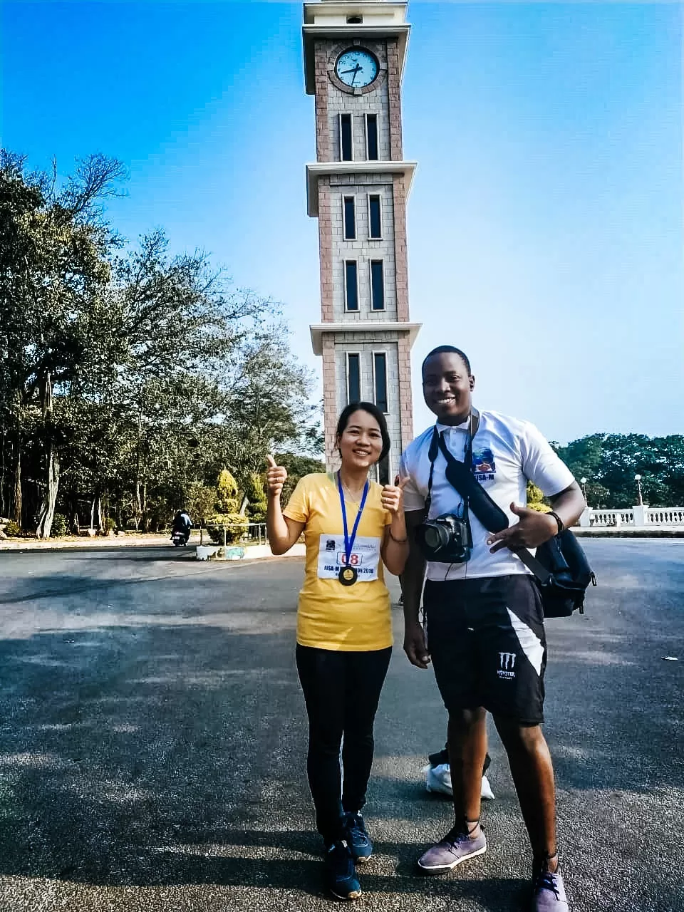 Photo of Manasagangothri Clock Tower Road By Abel Kalanzi