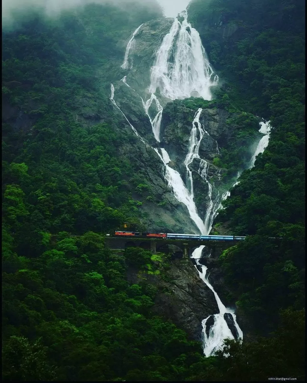 Photo of Dudhsagar Falls By Manoj Iyengar (MotoradTrekkie)