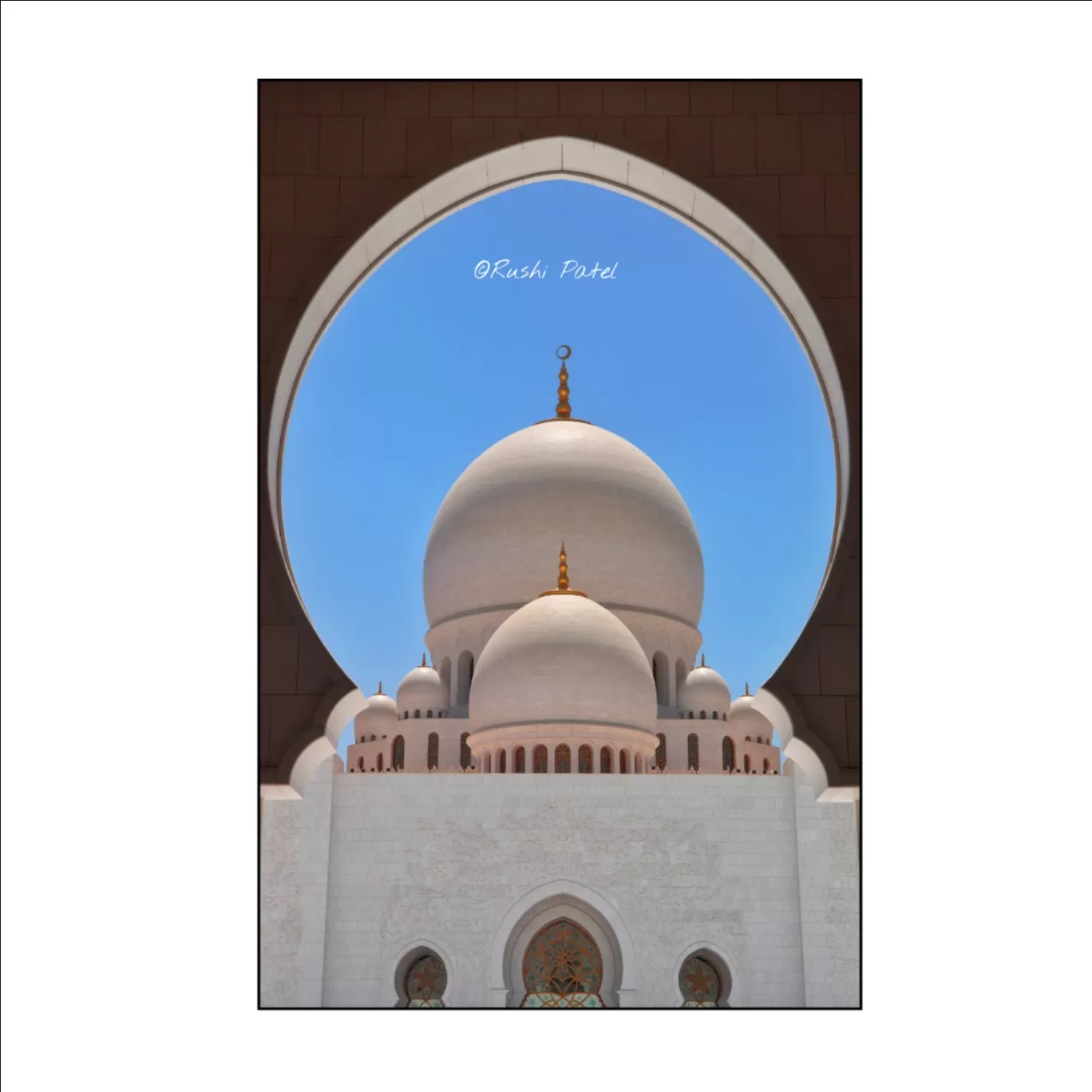 Photo of Grand Mosque - Abu Dhabi - United Arab Emirates By Rushi Patel