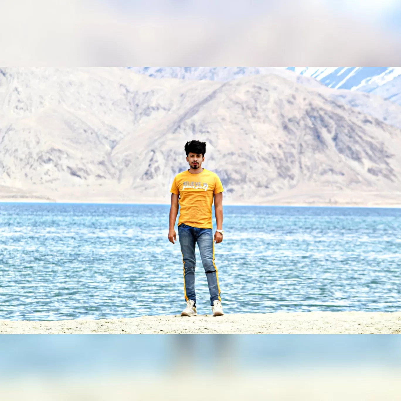 Photo of Pangong Lake By Adeeb Wanderer