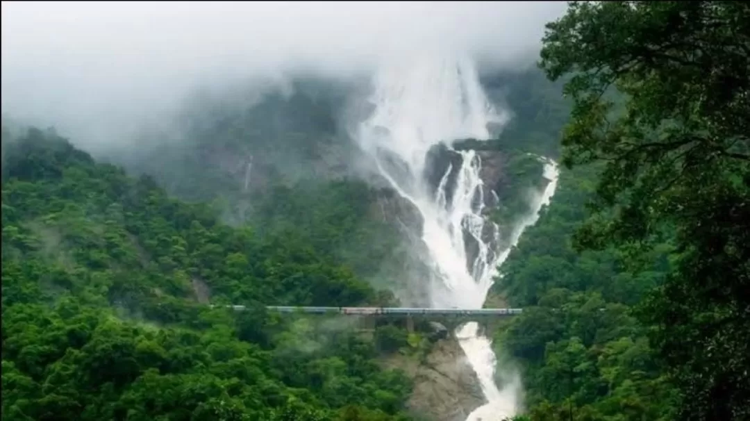 Photo of Doodhsagar waterfall By Rudra Pratap Sahu